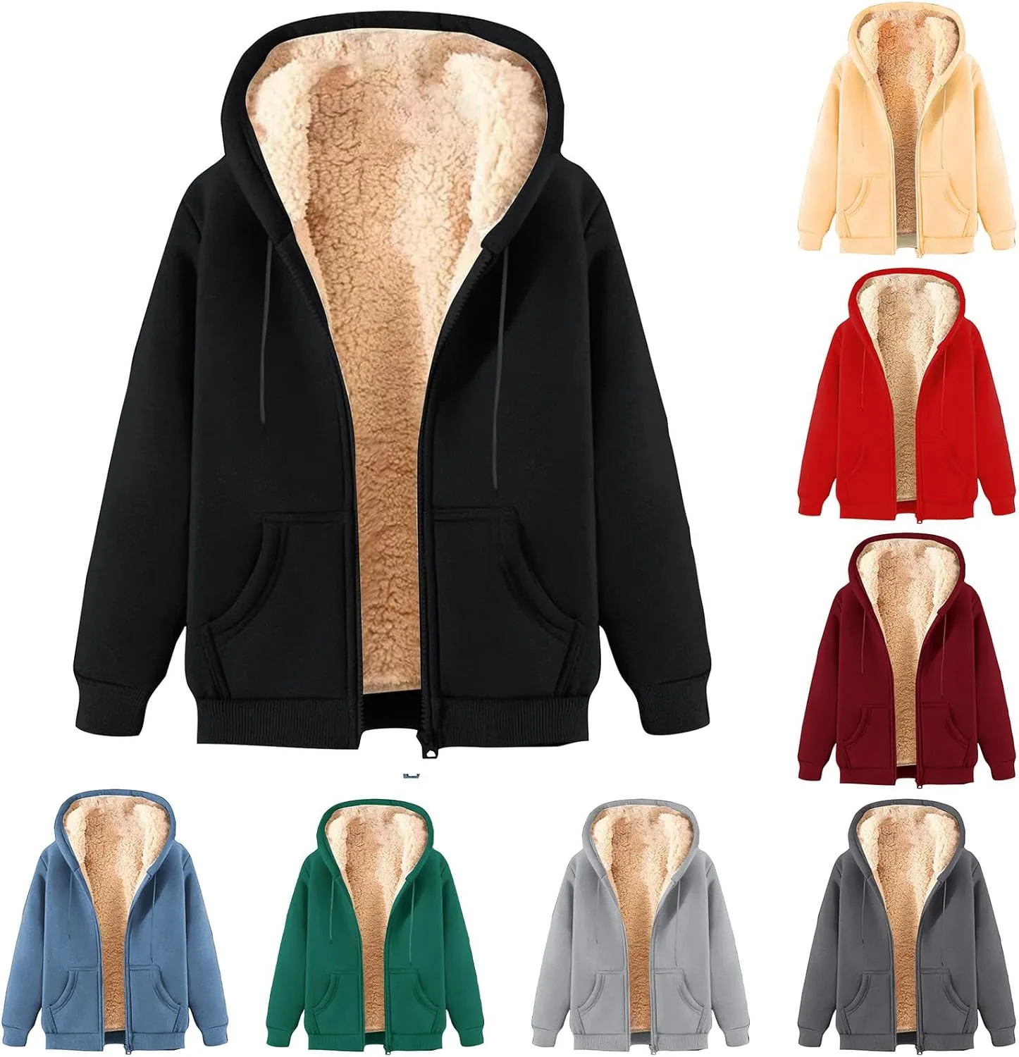 Толстовка с капюшоном Fleece для мужчин, Zip Up, Sherpa Lined, с карманом
Толстовка с капюшоном Fleece для мужчин, Zip Up, Sherpa Lined, с карманом