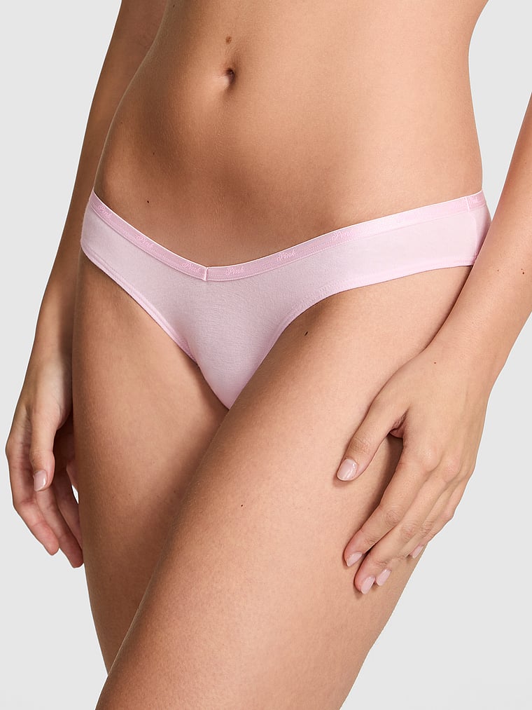 Трусики-Танга из хлопка с логотипом Pink, smooth pink tulip
Трусики-Танга из хлопка с логотипом Pink, smooth pink tulip