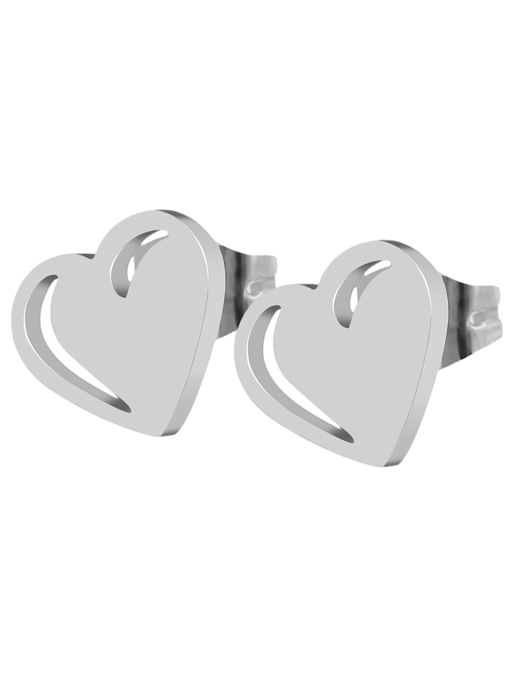 Adeliás Женские серьги - серьги-гвоздики в форме сердца из нержавеющей стали, серебристого цвета
Adeliás Женские серьги - серьги-гвоздики в форме сердца из нержавеющей стали, серебристого цвета