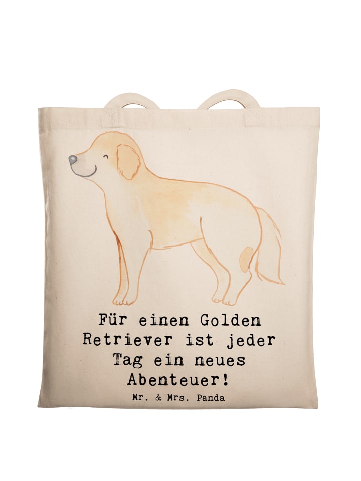 Mr. & Mrs. Panda Сумка-шоппер с изображением золотистого ретривера и надписью, кремового цвета
Mr. & Mrs. Panda Сумка-шоппер с изображением золотистого ретривера и надписью, кремового цвета
