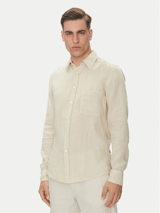 Рубашка обычного кроя 50537381 Boss, бежевый
Рубашка обычного кроя 50537381 Boss, бежевый
