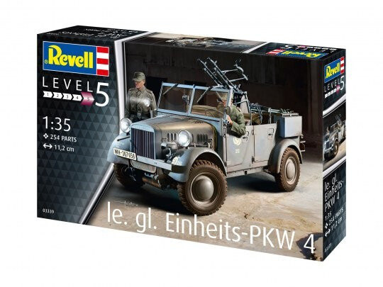 Пластиковая модель Einheits-PKW KFZ.4 1/35 Revell
Пластиковая модель Einheits-PKW KFZ.4 1/35 Revell