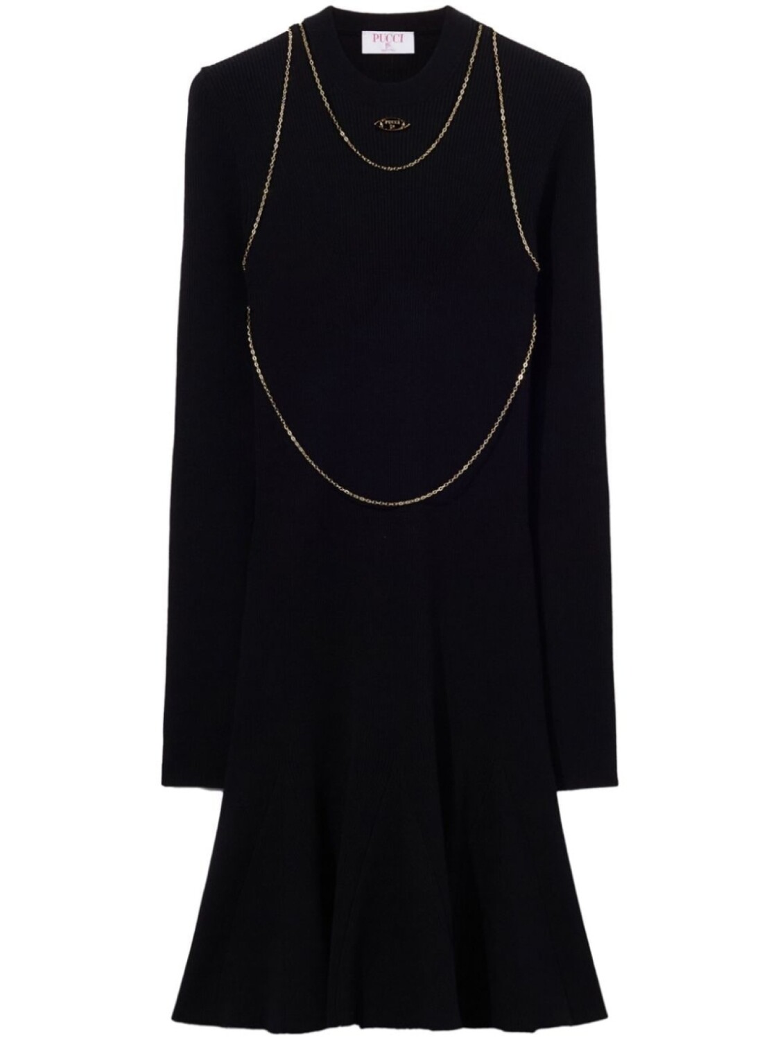 Мини-платье с логотипом PUCCI, черный
Мини-платье с логотипом PUCCI, черный