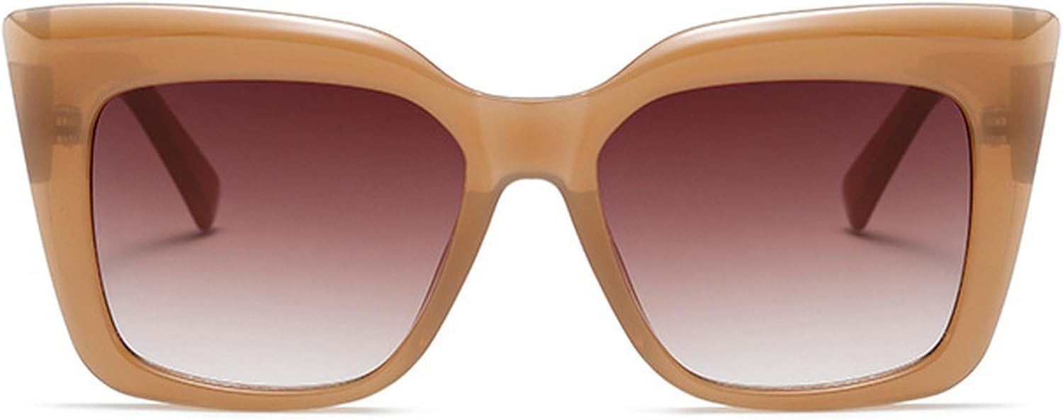 Квадратные солнцезащитные очки «кошачий глаз» большого размера, модные женские очки, трендовые мужские солнцезащитные очки с градиентным покрытием, очки с защитой от УФ-излучения UV400, защитные очки mincl, Brown
Квадратные солнцезащитные очки «кошачий глаз» большого размера, модные женские очки, трендовые мужские солнцезащитные очки с градиентным покрытием, очки с защитой от УФ-излучения UV400, защитные очки mincl, Brown