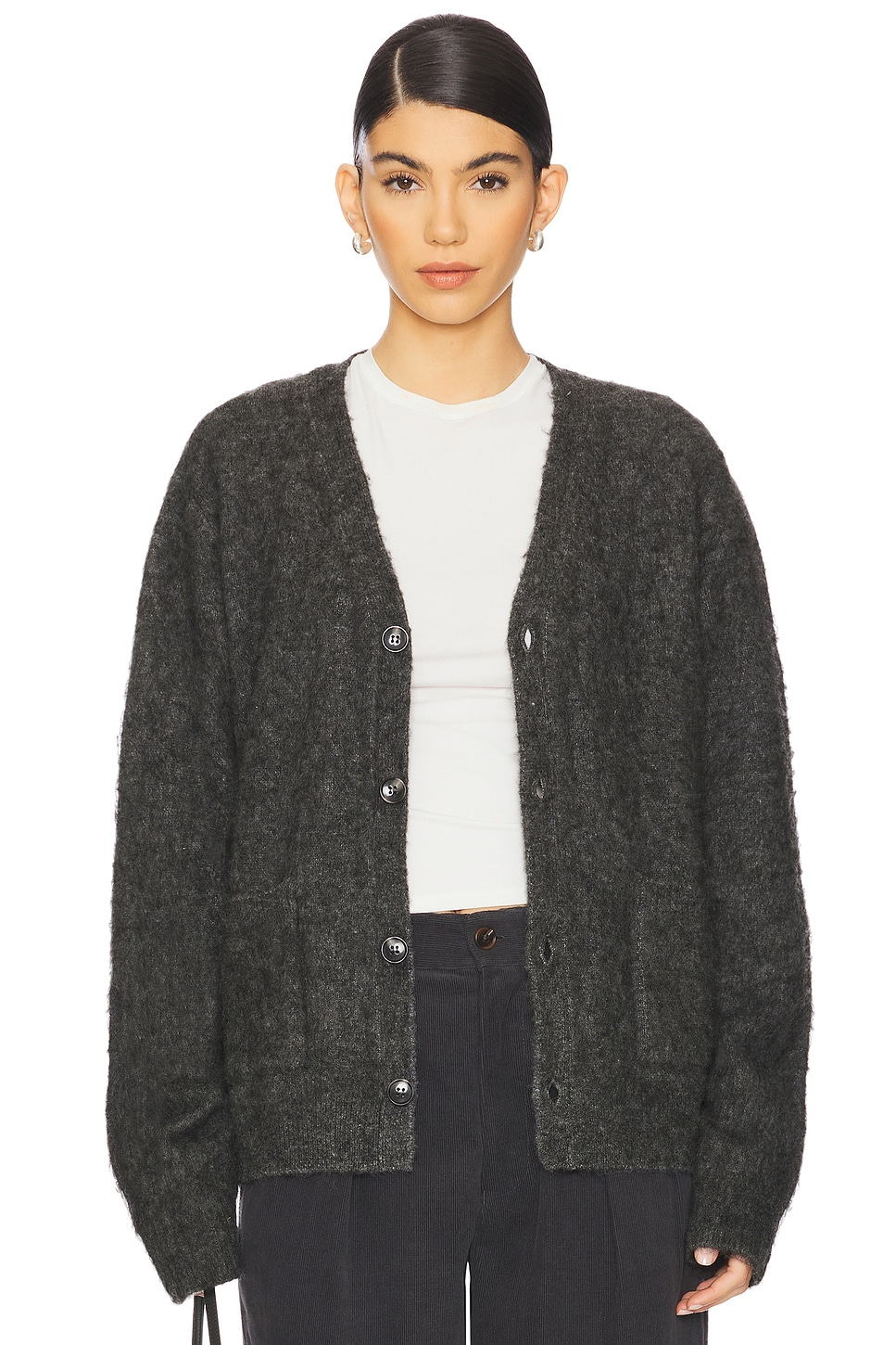 Кардиган с однотонным начесом Wao, черный
Кардиган с однотонным начесом Wao, черный