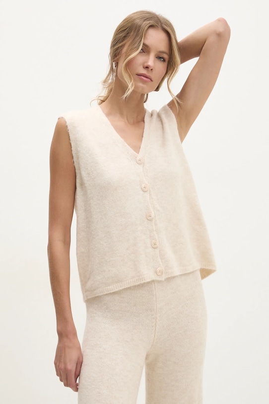 Жилет с шерстью Answear.Lab, бежевый
Жилет с шерстью Answear.Lab, бежевый