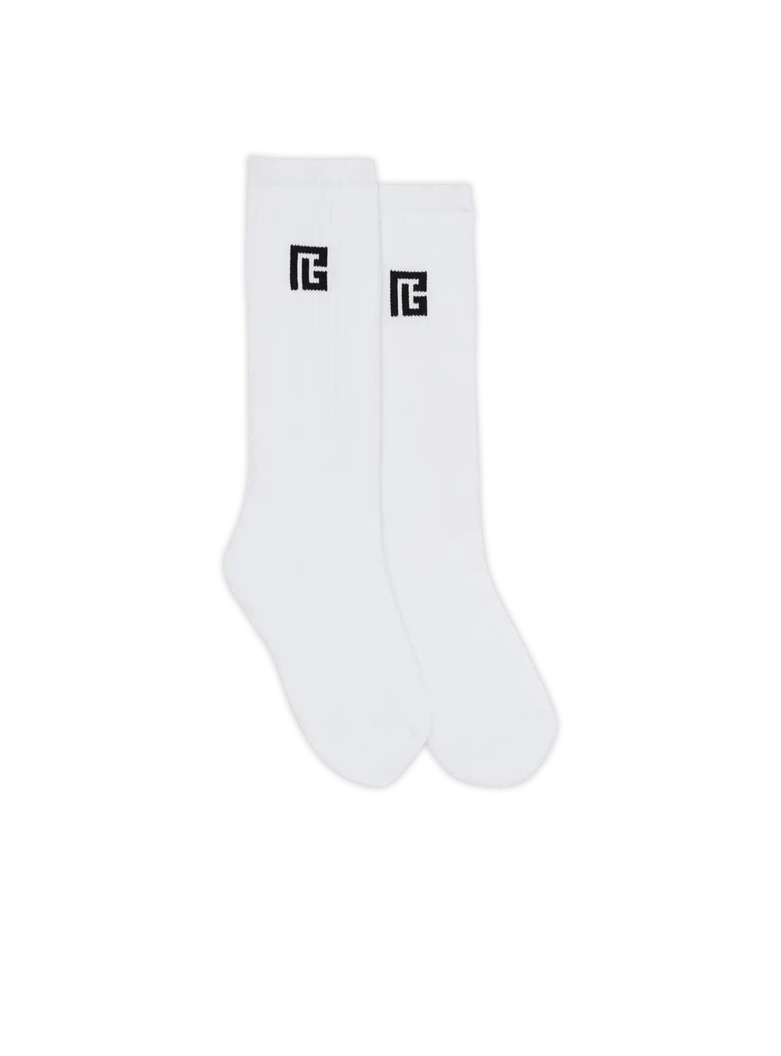 Высокие носки с принтом PB Balmain, белый
Высокие носки с принтом PB Balmain, белый