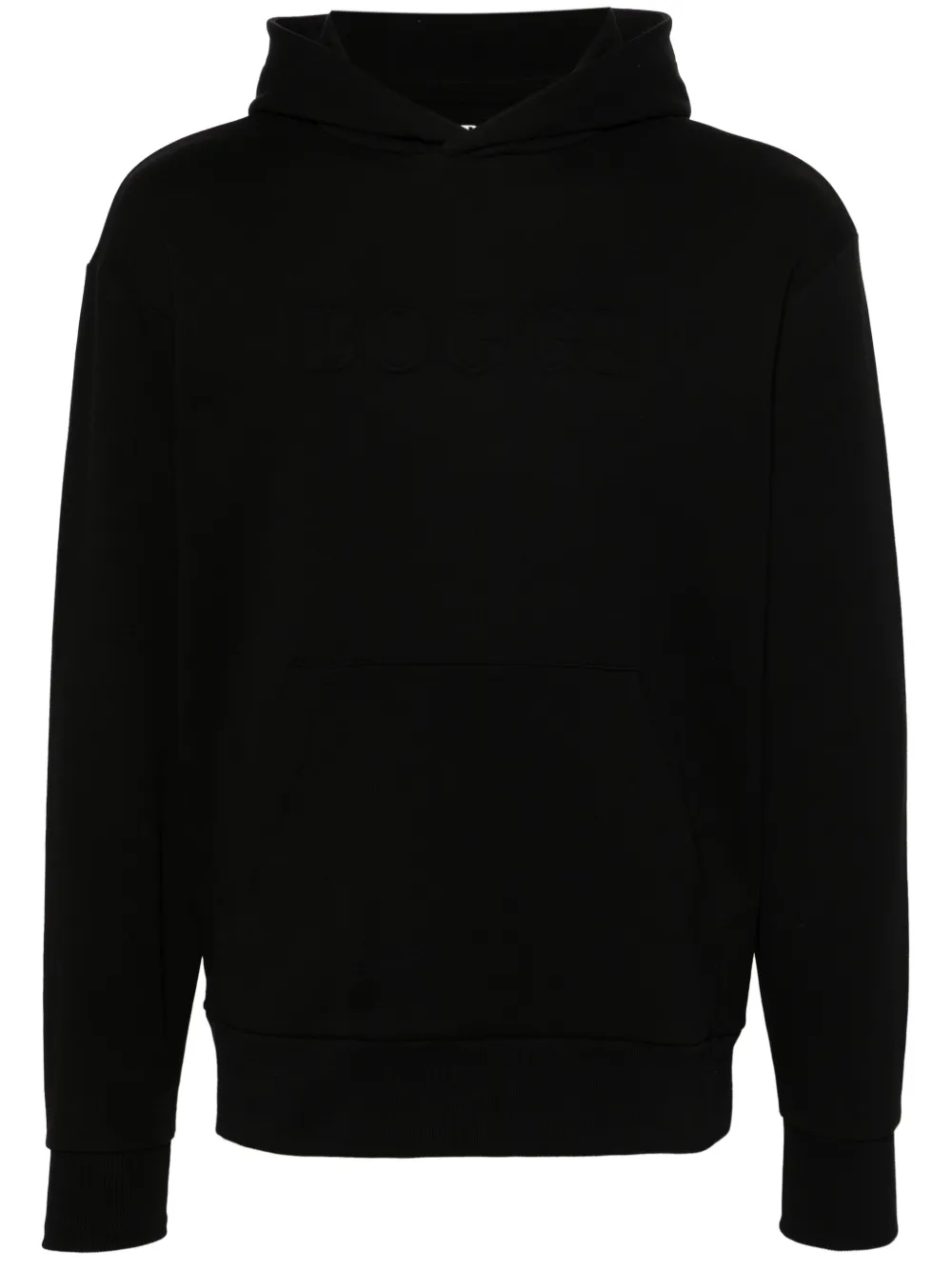 Худи с тисненым логотипом Boggi Milano, черный 
Худи с тисненым логотипом Boggi Milano, черный