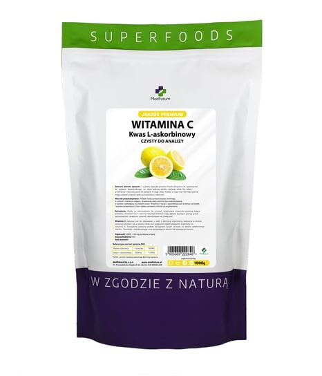 MedFuture, Витамин С 1000 мг порошок, 1000 г
MedFuture, Витамин С 1000 мг порошок, 1000 г