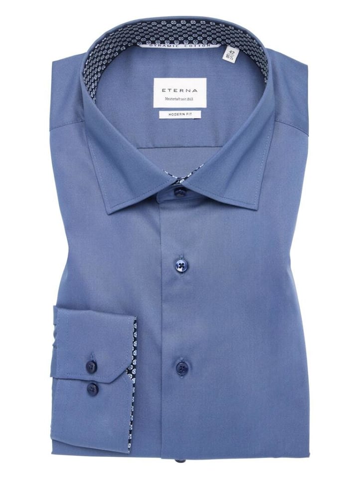 Джинсовая рубашка с длинными рукавами Eterna
Джинсовая рубашка с длинными рукавами Eterna