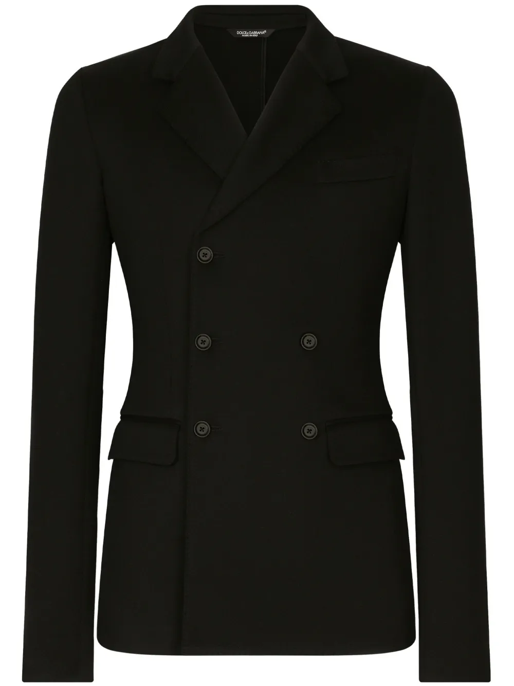 Двубортный пиджак с заостренными лацканами DOLCE & GABBANA, черный
Двубортный пиджак с заостренными лацканами DOLCE & GABBANA, черный