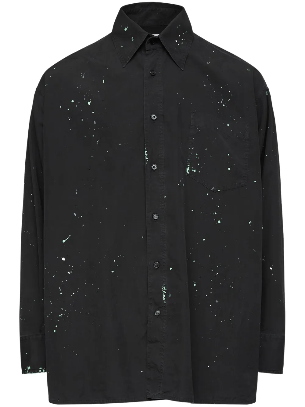Рубашка с эффектом разбрызганной краски MM6 Maison Margiela, черный
Рубашка с эффектом разбрызганной краски MM6 Maison Margiela, черный