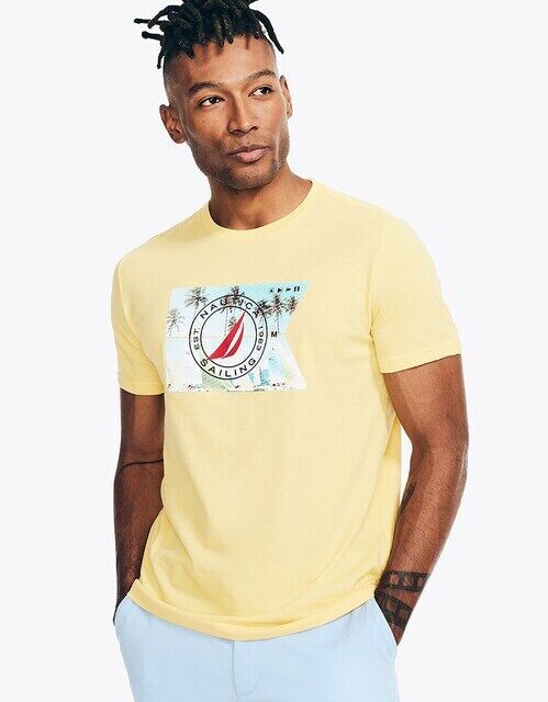 Мужская футболка с короткими рукавами Nautica, желтый
Мужская футболка с короткими рукавами Nautica, желтый