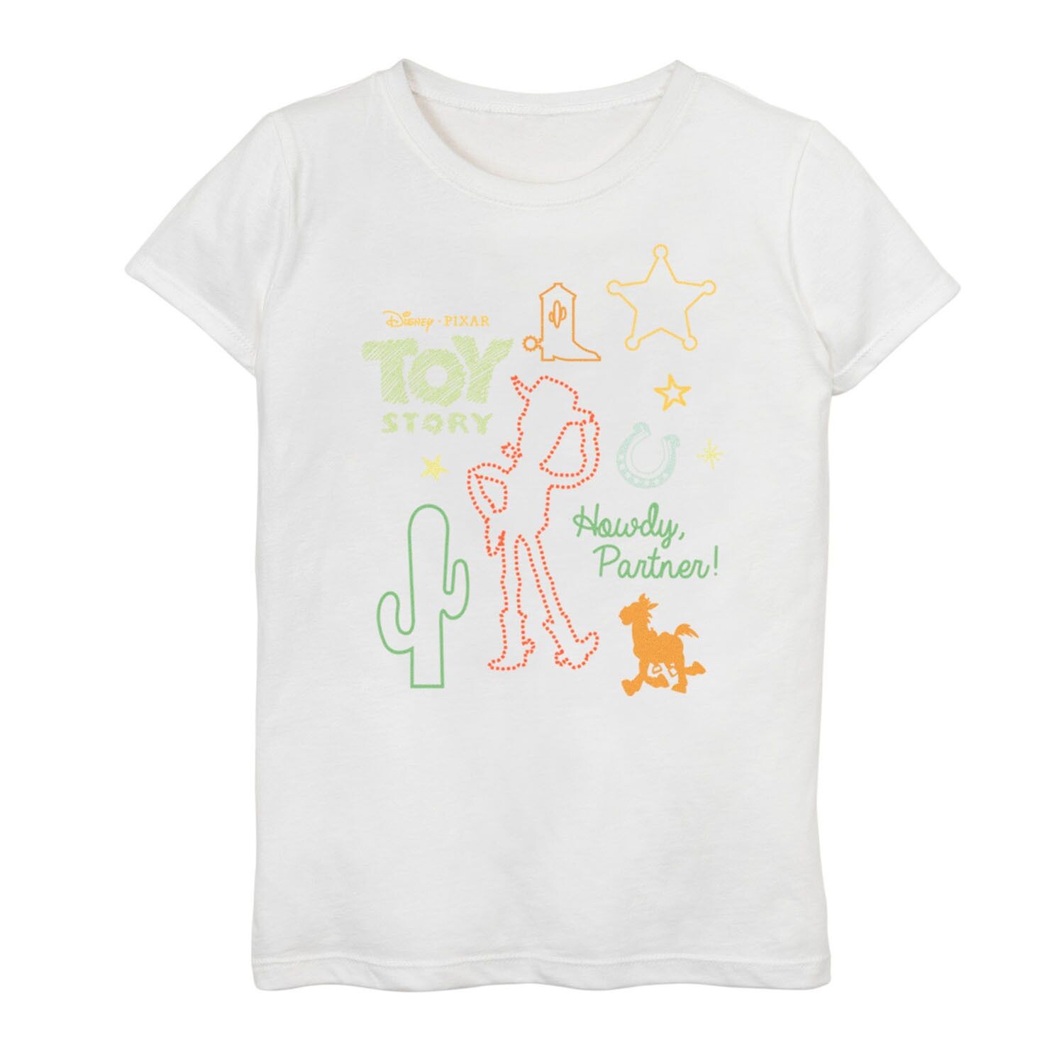 Футболка с рисунком «История игрушек Вуди» для девочек 7–16 лет Disney/Pixar Licensed Character, белый
Футболка с рисунком «История игрушек Вуди» для девочек 7–16 лет Disney/Pixar Licensed Character, белый