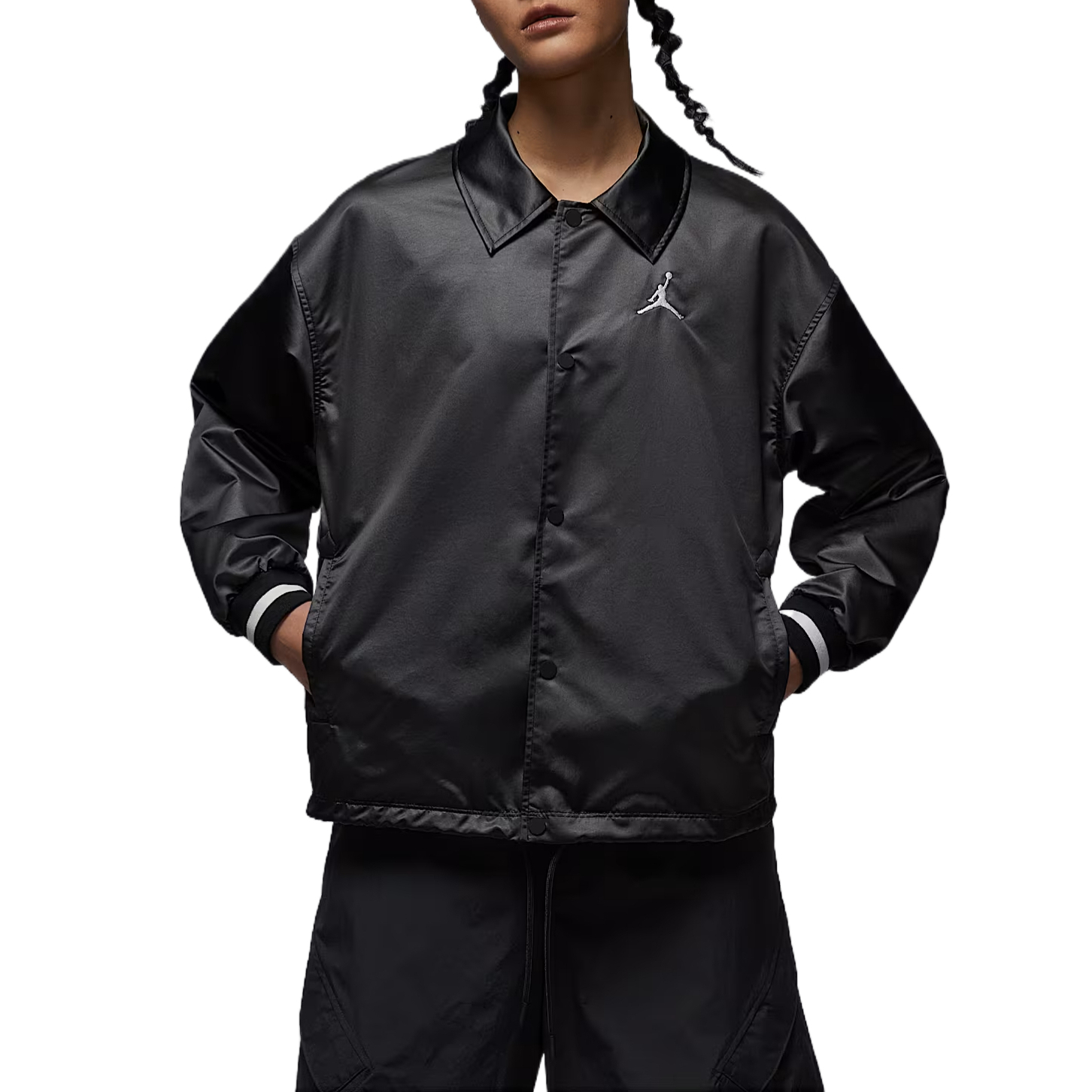 Jordan Куртка женская черная с белым парусом, Black Sail White
Jordan Куртка женская черная с белым парусом, Black Sail White