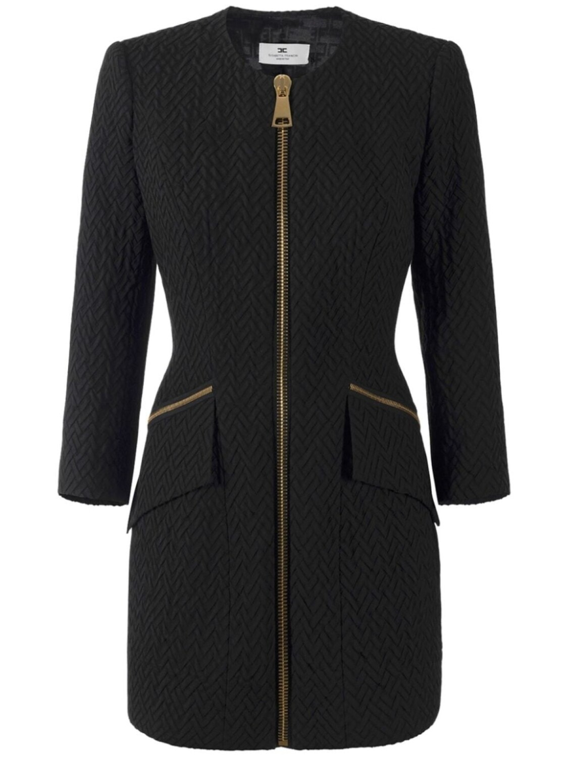 Elisabetta Franchi твидовое платье с узором «ёлочка», черный
Elisabetta Franchi твидовое платье с узором «ёлочка», черный