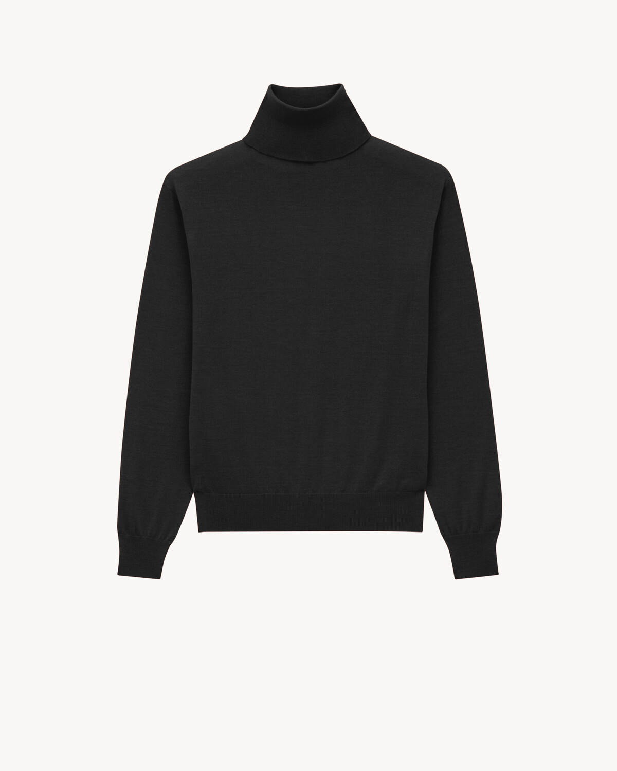 Свитер с воротником-гольф из кашемира, шерсти и шелка Saint Laurent, черный
Свитер с воротником-гольф из кашемира, шерсти и шелка Saint Laurent, черный