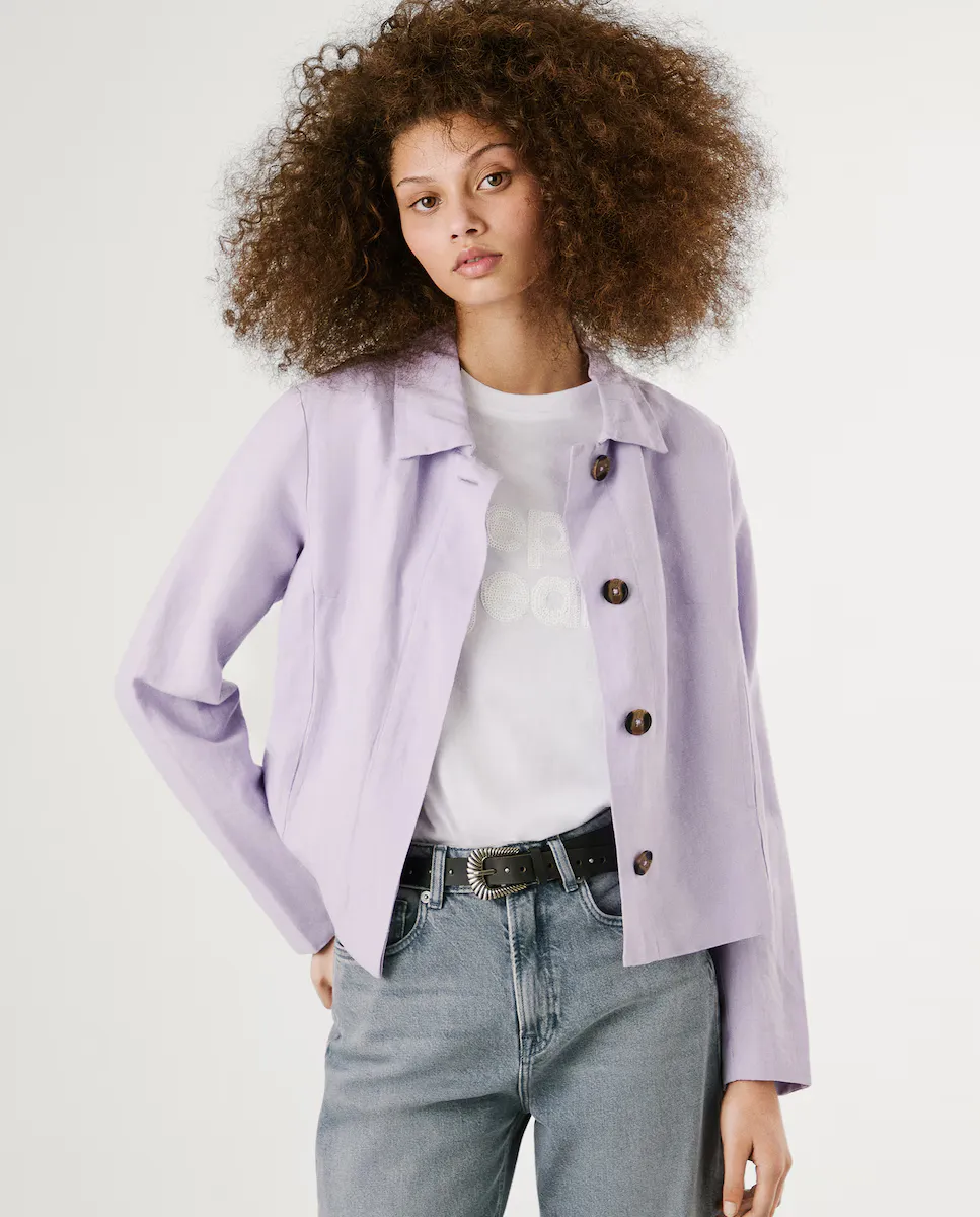 Женская укороченная куртка со скрытой планкой Pepe Jeans, сиреневый, Фиолетовый, Женская укороченная куртка со скрытой планкой Pepe Jeans, сиреневый
Женская укороченная куртка со скрытой планкой Pepe Jeans, сиреневый, Фиолетовый, Женская укороченная куртка со скрытой планкой Pepe Jeans, сиреневый