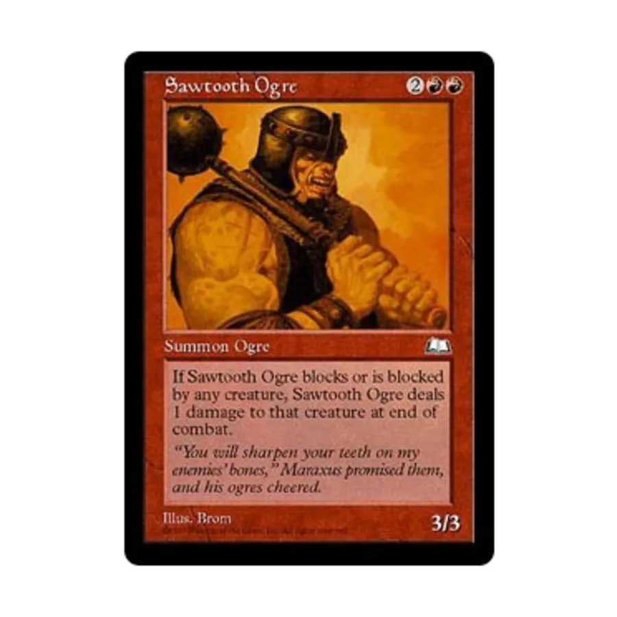 CCG Пилозубый огр (клавиша C), MTG - Weatherlight
CCG Пилозубый огр (клавиша C), MTG - Weatherlight