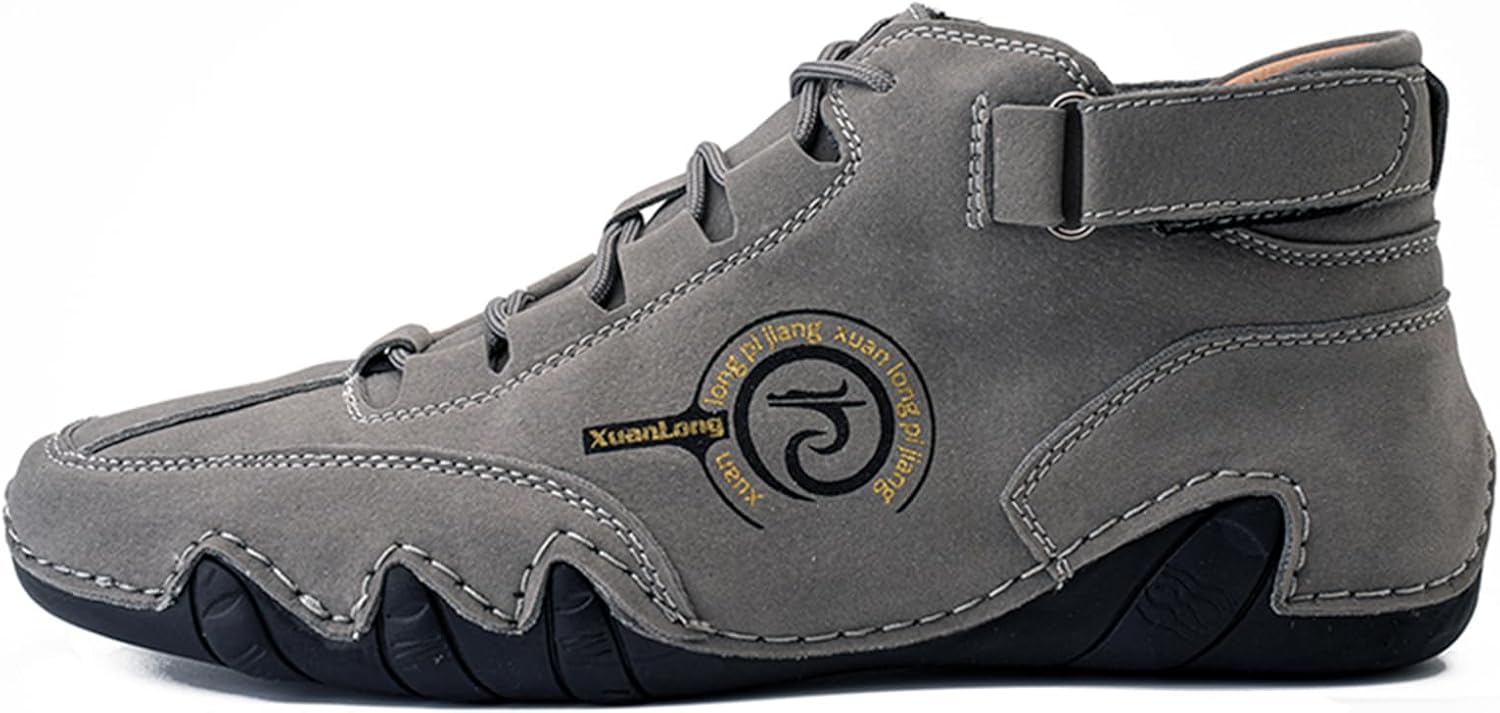 Мужские водонепроницаемые кожаные высокие кеды ручной работы, ботинки Чукка для ходьбы и походов, утепленные повседневные ботинки до щиколотки Abborora, серый
Мужские водонепроницаемые кожаные высокие кеды ручной работы, ботинки Чукка для ходьбы и походов, утепленные повседневные ботинки до щиколотки Abborora, серый