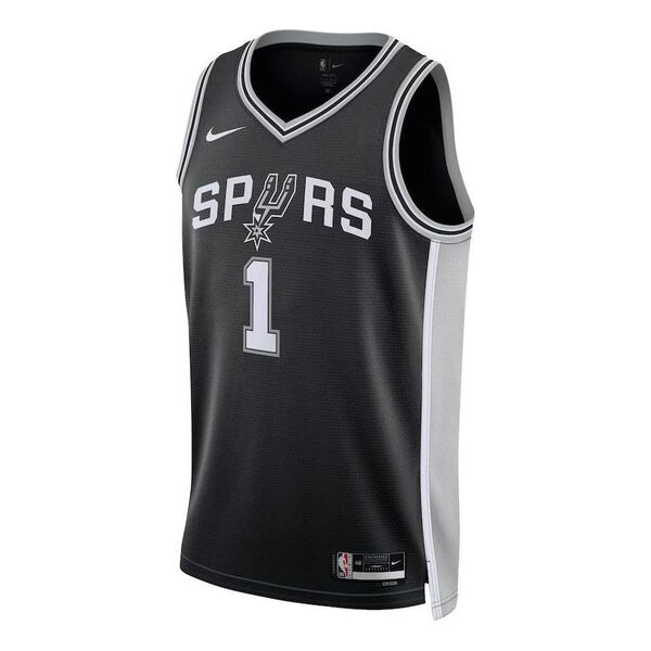 Майка Nike Dri-FIT NBA Swingman Jersey Icon Edition 2022/23 'San Antonio Spurs Victor Wembanyama', черный
Майка Nike Dri-FIT NBA Swingman Jersey Icon Edition 2022/23 'San Antonio Spurs Victor Wembanyama', черный