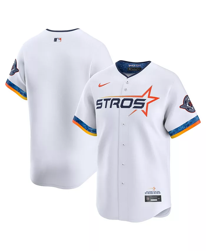 Мужская белая майка Houston Astros 2025 City Connect Limited Nike
Мужская белая майка Houston Astros 2025 City Connect Limited Nike