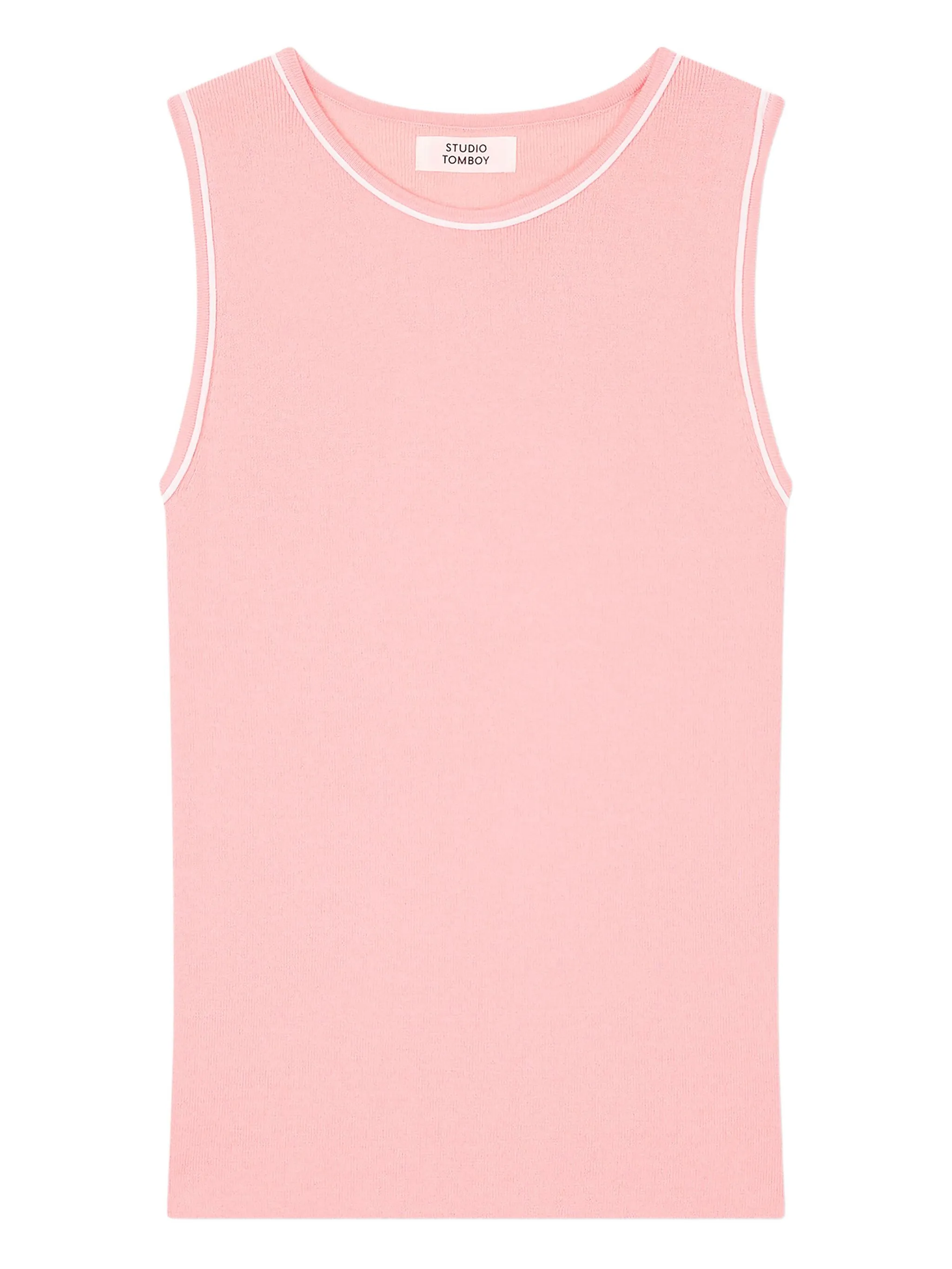 Топ с отделкой в рубчик Tomboy, розовый
Топ с отделкой в рубчик Tomboy, розовый