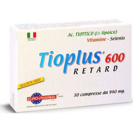 Euro-Pharma Tioplus 600 Retard Пищевая добавка для нервной системы - 30 капсул Bionat
Euro-Pharma Tioplus 600 Retard Пищевая добавка для нервной системы - 30 капсул Bionat