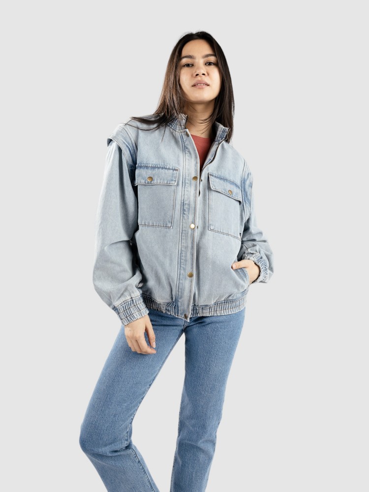 Бомбер Blue Tomato Oversized Bomber Jeansjacke, light wash denim
Бомбер Blue Tomato Oversized Bomber Jeansjacke, light wash denim