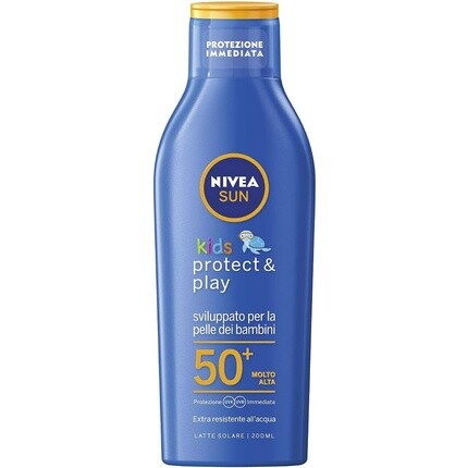 Fp50+ Детское солнцезащитное молочко, 200 мл, Nivea
Fp50+ Детское солнцезащитное молочко, 200 мл, Nivea
