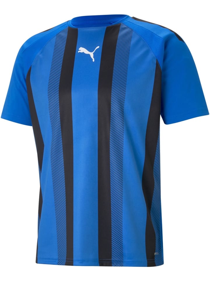 Puma Спортивная футболка «TeamLIGA Striped Jersey» синего цвета
Puma Спортивная футболка «TeamLIGA Striped Jersey» синего цвета