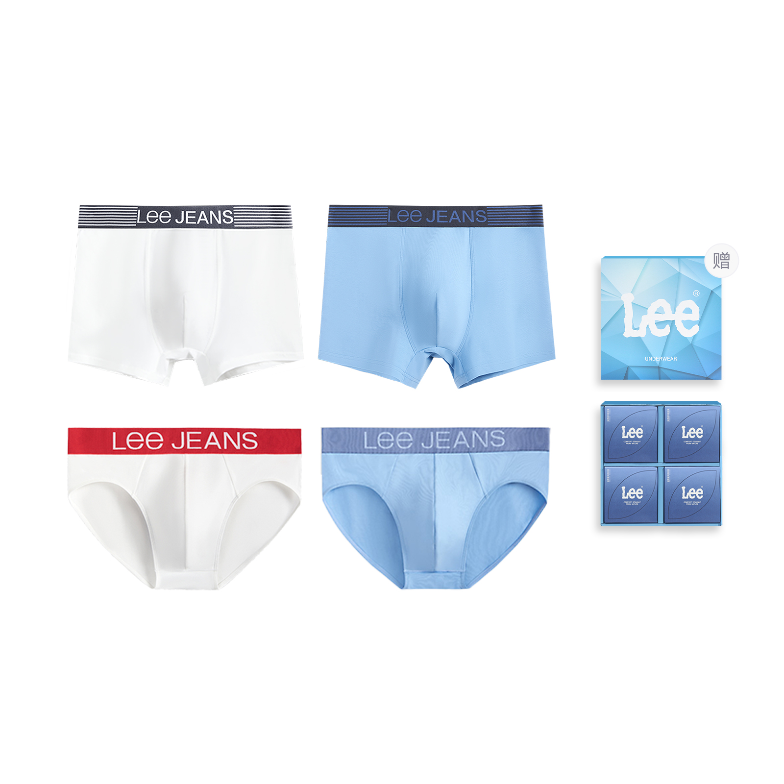 Lee Подарочный набор мужского белья Xline, 4 штуки
Lee Подарочный набор мужского белья Xline, 4 штуки