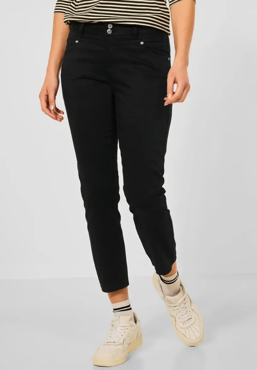 Однотонные брюки-скинни STREET ONE, черный
Однотонные брюки-скинни STREET ONE, черный