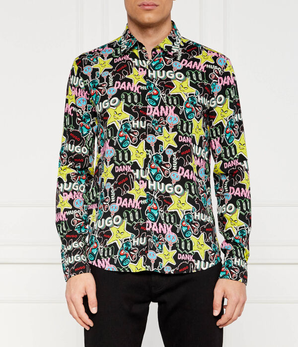 Рубашка с воротником Slim fit Hugo, черный
Рубашка с воротником Slim fit Hugo, черный