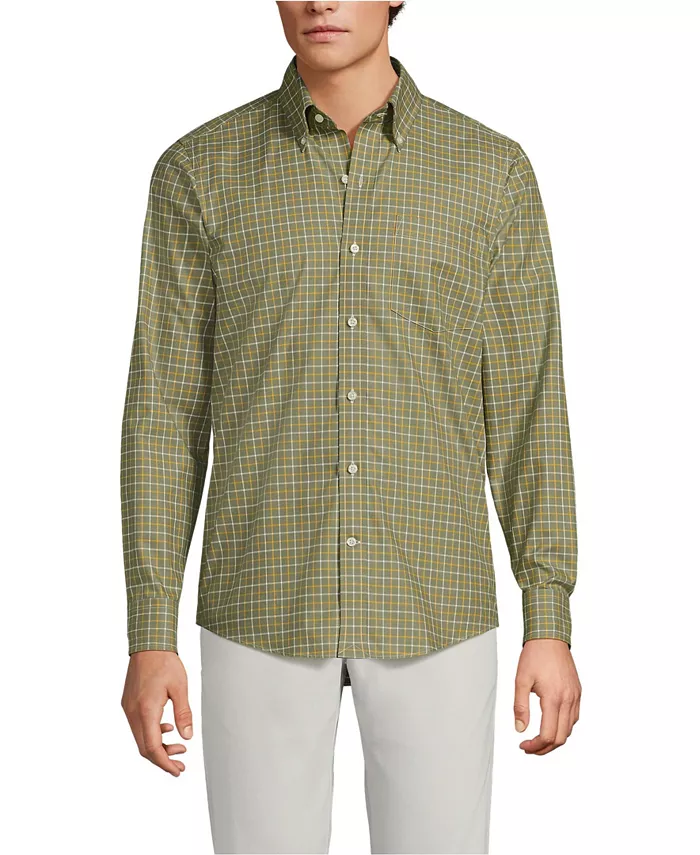 Мужская классическая рубашка с длинным рукавом из не мнущегося твила Lands' End, зеленый
Мужская классическая рубашка с длинным рукавом из не мнущегося твила Lands' End, зеленый