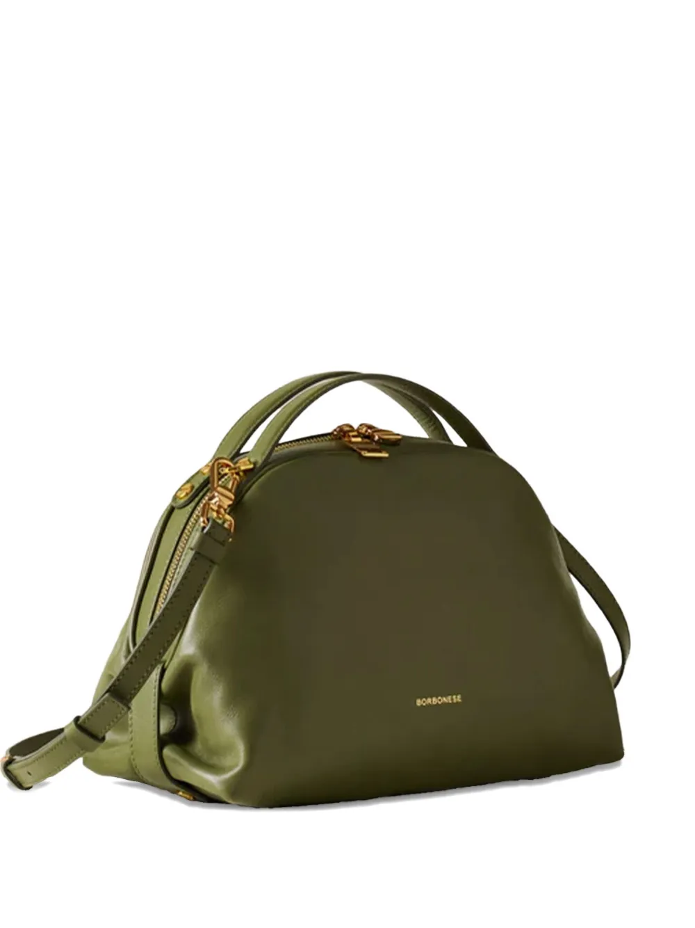 Малая сумка-тоут Bowler с изогнутой молнией Borbonese, зеленый
Малая сумка-тоут Bowler с изогнутой молнией Borbonese, зеленый