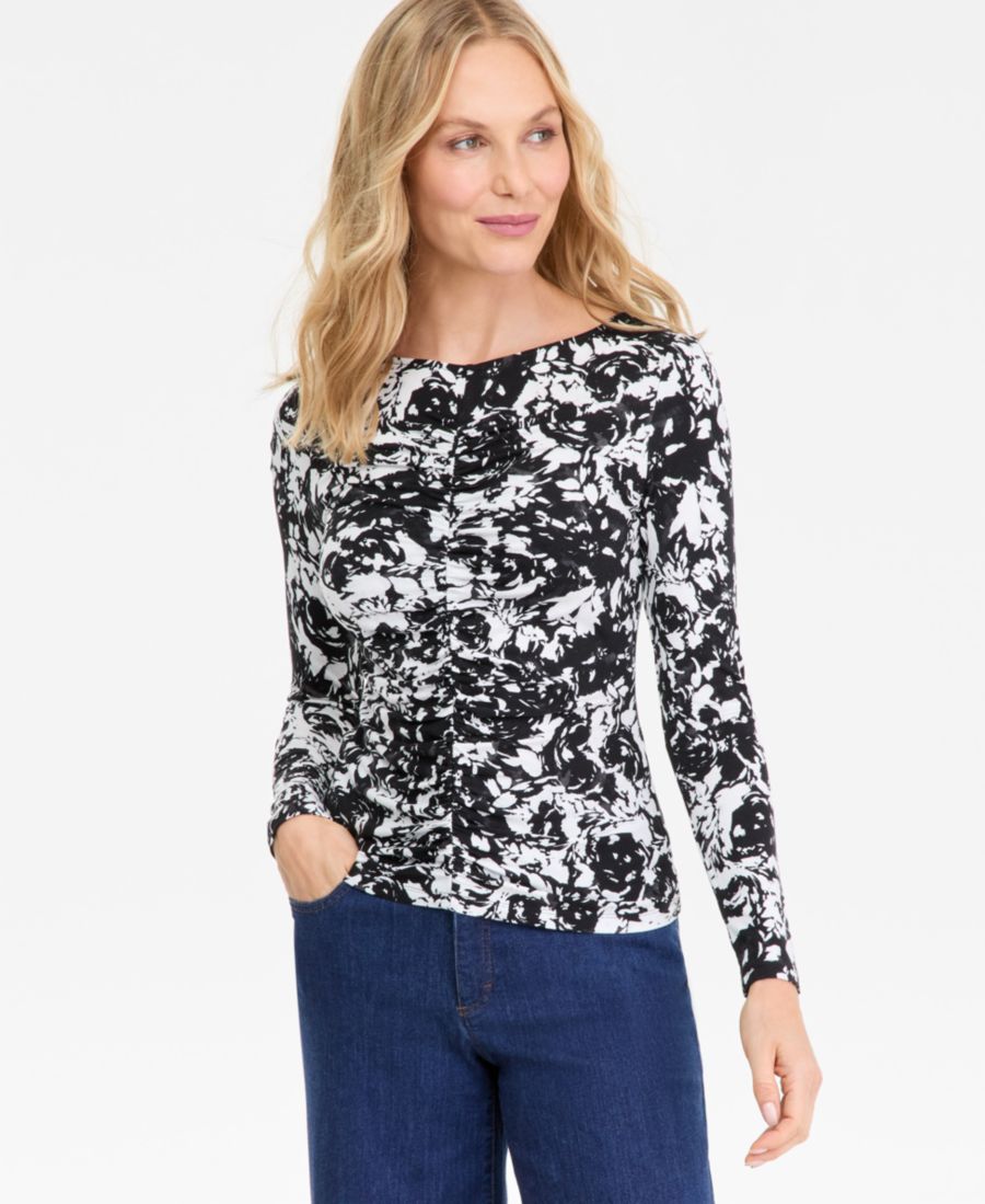 Женская блузка с длинными рукавами и присборенным передом, с принтом INC International Concepts, Bloom Bouq
Женская блузка с длинными рукавами и присборенным передом, с принтом INC International Concepts, Bloom Bouq