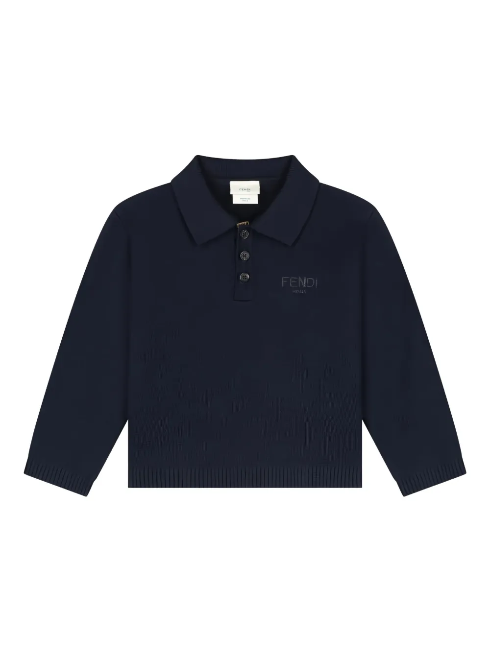 Поло с вышитым логотипом Fendi Kids, синий
Поло с вышитым логотипом Fendi Kids, синий