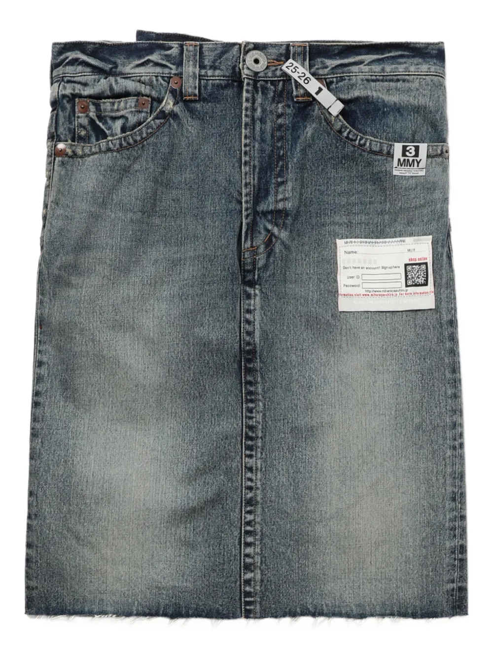 Джинсовая юбка миди с бахромой Maison Mihara Yasuhiro, синий
Джинсовая юбка миди с бахромой Maison Mihara Yasuhiro, синий