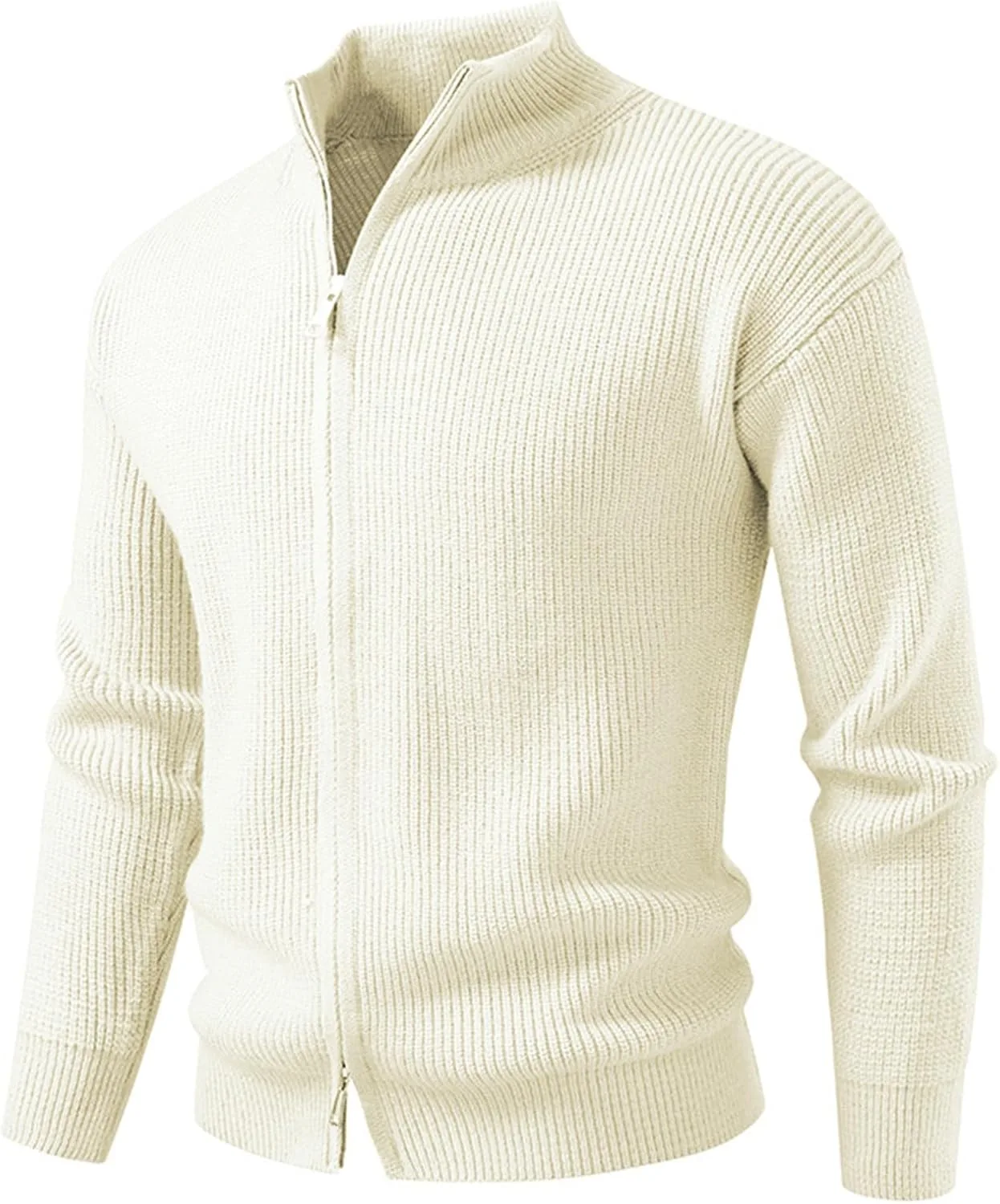 Свитер мужской Slim Fit с молнией и воротником стойкой
Свитер мужской Slim Fit с молнией и воротником стойкой