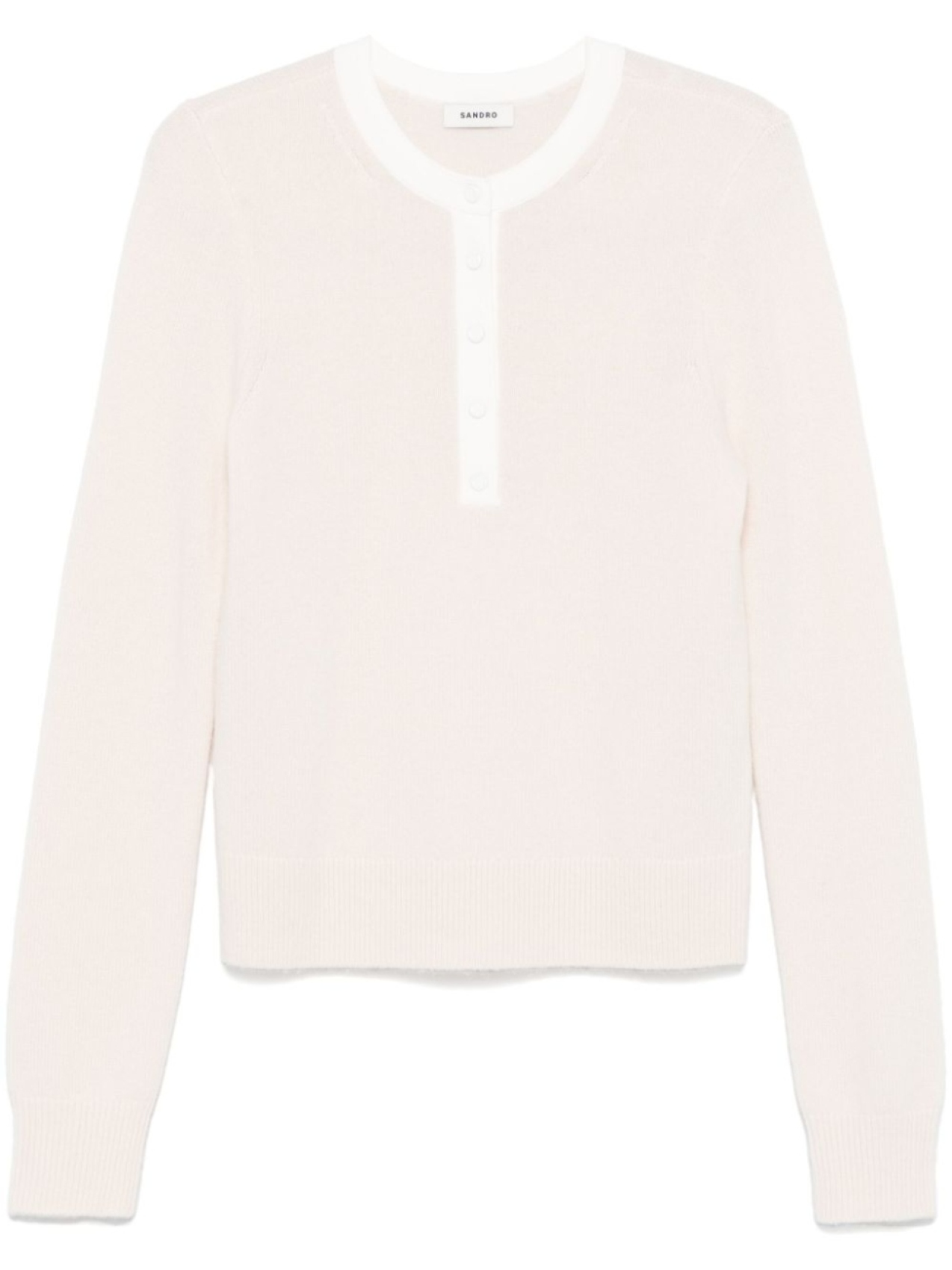 SANDRO свитер с планкой на кнопках, нейтральный
SANDRO свитер с планкой на кнопках, нейтральный