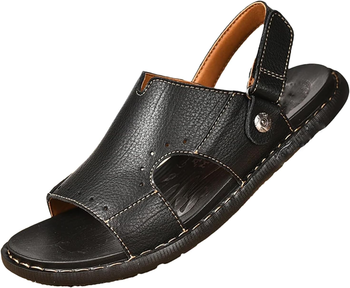 Мужские классические сандалии ручной работы, дышащие летние сандалии из микрофибровой кожи Generic, черный
Мужские классические сандалии ручной работы, дышащие летние сандалии из микрофибровой кожи Generic, черный