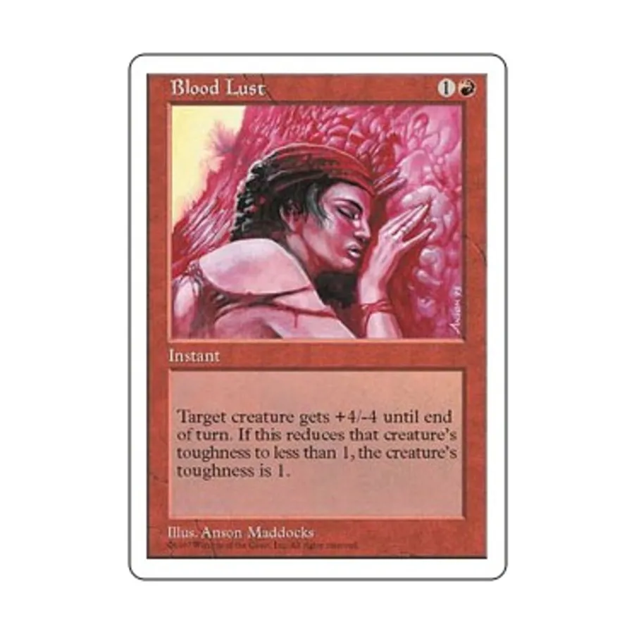 CCG Жажда крови (С), MTG - 5th Edition
CCG Жажда крови (С), MTG - 5th Edition