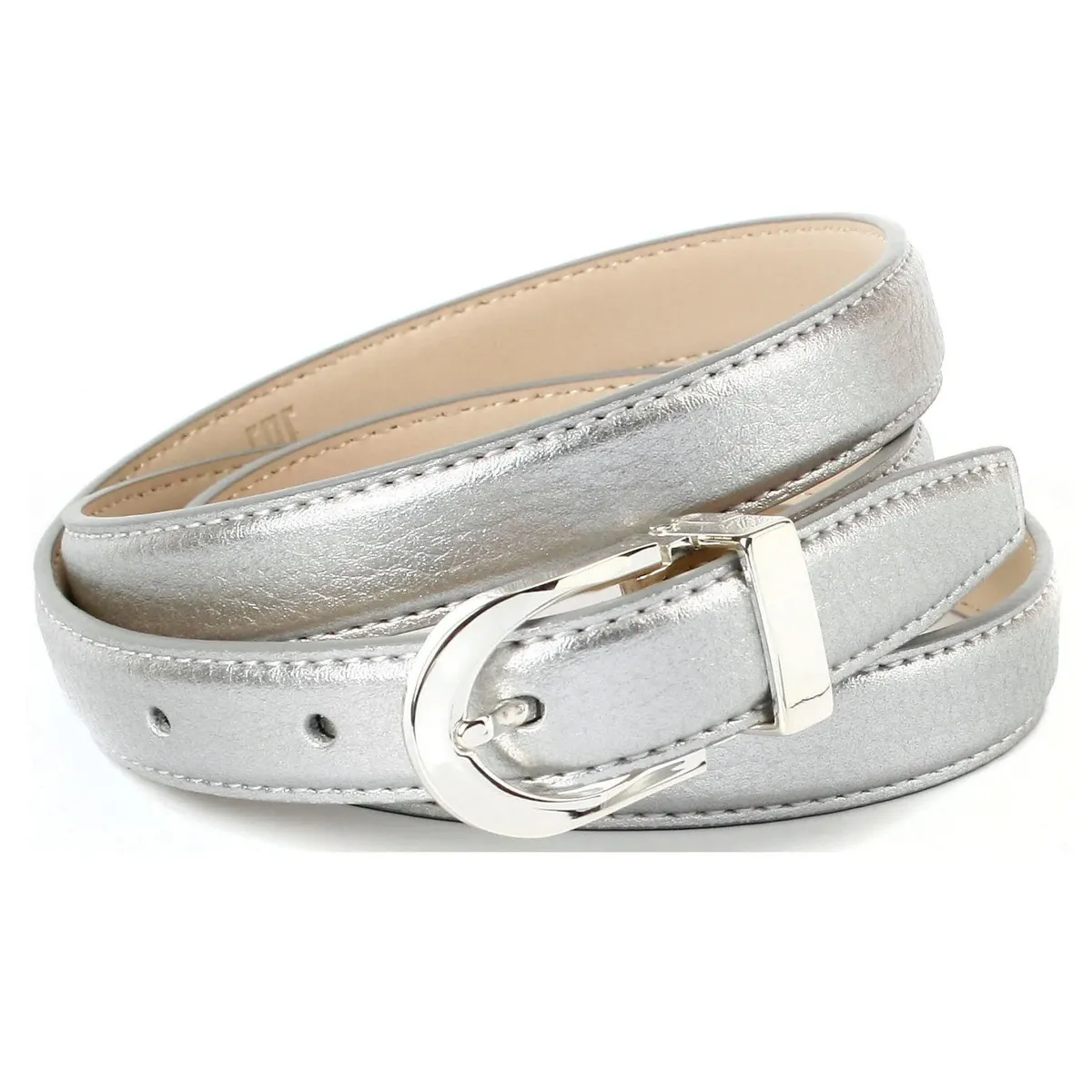 Кожаный ремень Anthoni Crown, узкий, прочный, серебристый
Кожаный ремень Anthoni Crown, узкий, прочный, серебристый