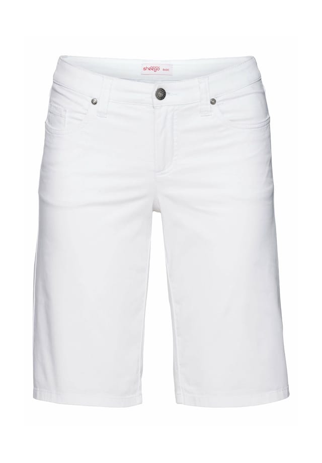 Шорты-Бермуды из эластичной хлопковой смеси. Sheego, белый
Шорты-Бермуды из эластичной хлопковой смеси. Sheego, белый
