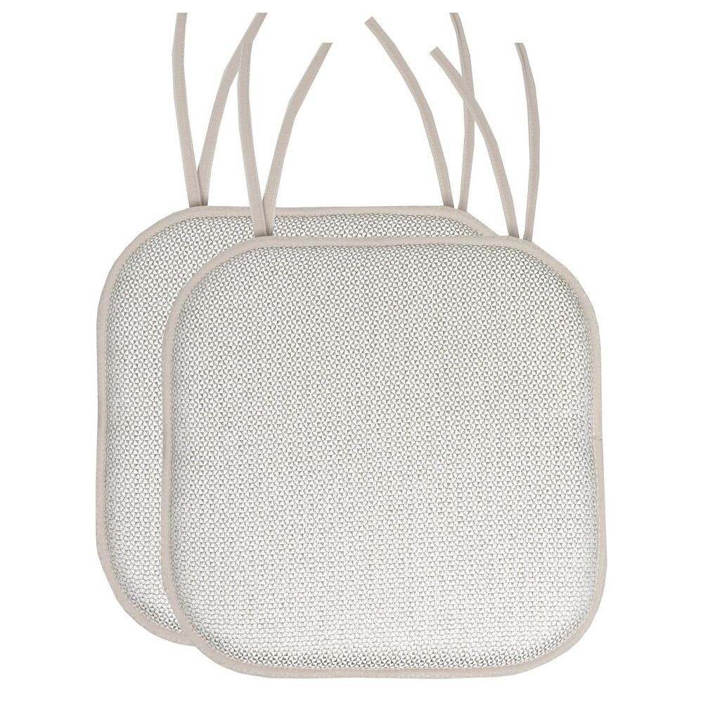 Нескользящая подушка для стула Sweet Home Cameron из пены с эффектом памяти, 2 шт., цвет Silver White
Нескользящая подушка для стула Sweet Home Cameron из пены с эффектом памяти, 2 шт., цвет Silver White