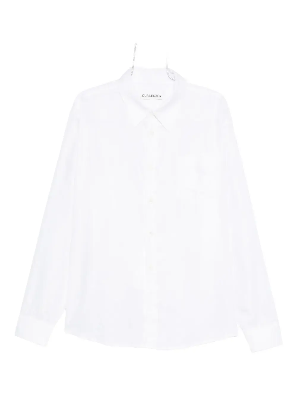 Рубашка с длинными рукавами на пуговицах OUR LEGACY, белый
Рубашка с длинными рукавами на пуговицах OUR LEGACY, белый