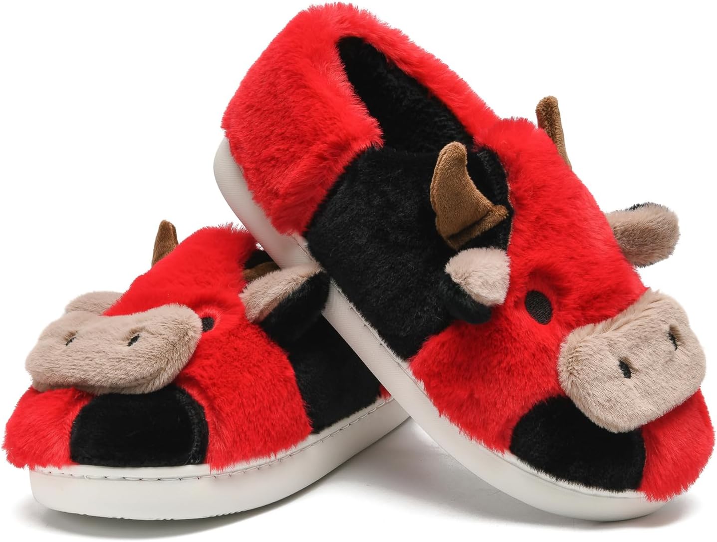 Детские тапочки Sharllen Fuzzy с милым пушистым коровьим дизайном для малышей, домашние тапочки для девочек и мальчиков с изображением животных, для носки дома и на улице, красный
Детские тапочки Sharllen Fuzzy с милым пушистым коровьим дизайном для малышей, домашние тапочки для девочек и мальчиков с изображением животных, для носки дома и на улице, красный