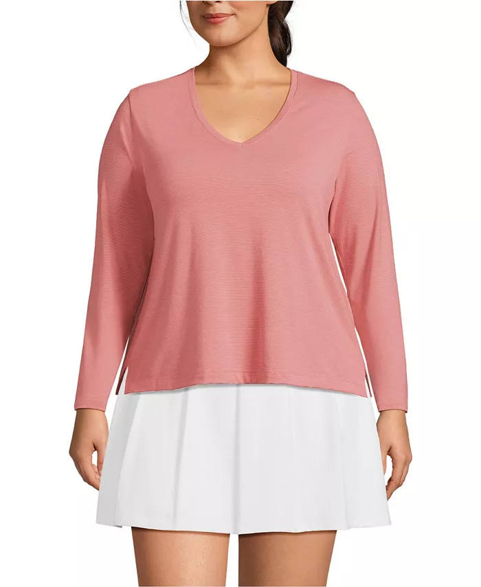 Топ Power Performance с длинными рукавами размера плюс Lands' End, красный
Топ Power Performance с длинными рукавами размера плюс Lands' End, красный