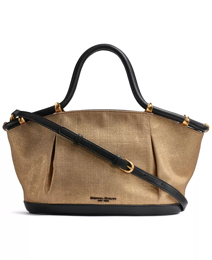 Сумка-сатчел из шифона и металлизированного полотна Donna Karan New York, золотой
Сумка-сатчел из шифона и металлизированного полотна Donna Karan New York, золотой